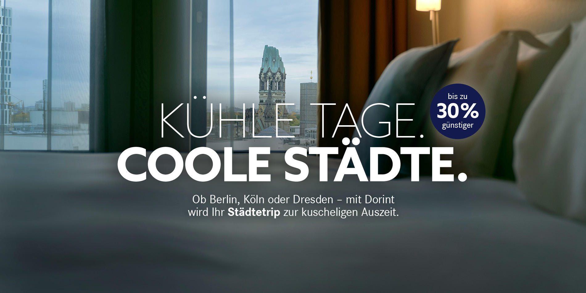 Städtetrip bei Dorint: Hotelzimmer mit Ausblick auf Berlin