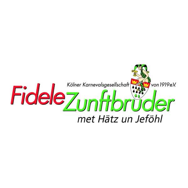 Das Bild zeigt das Logo der Kölner Karnevalsgesellschaft "Fidele Zunftbrüder von 1919 e.V.".